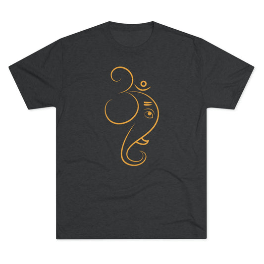 OM Elephant Ganesha Unisex Tri-Blend Crew Tee