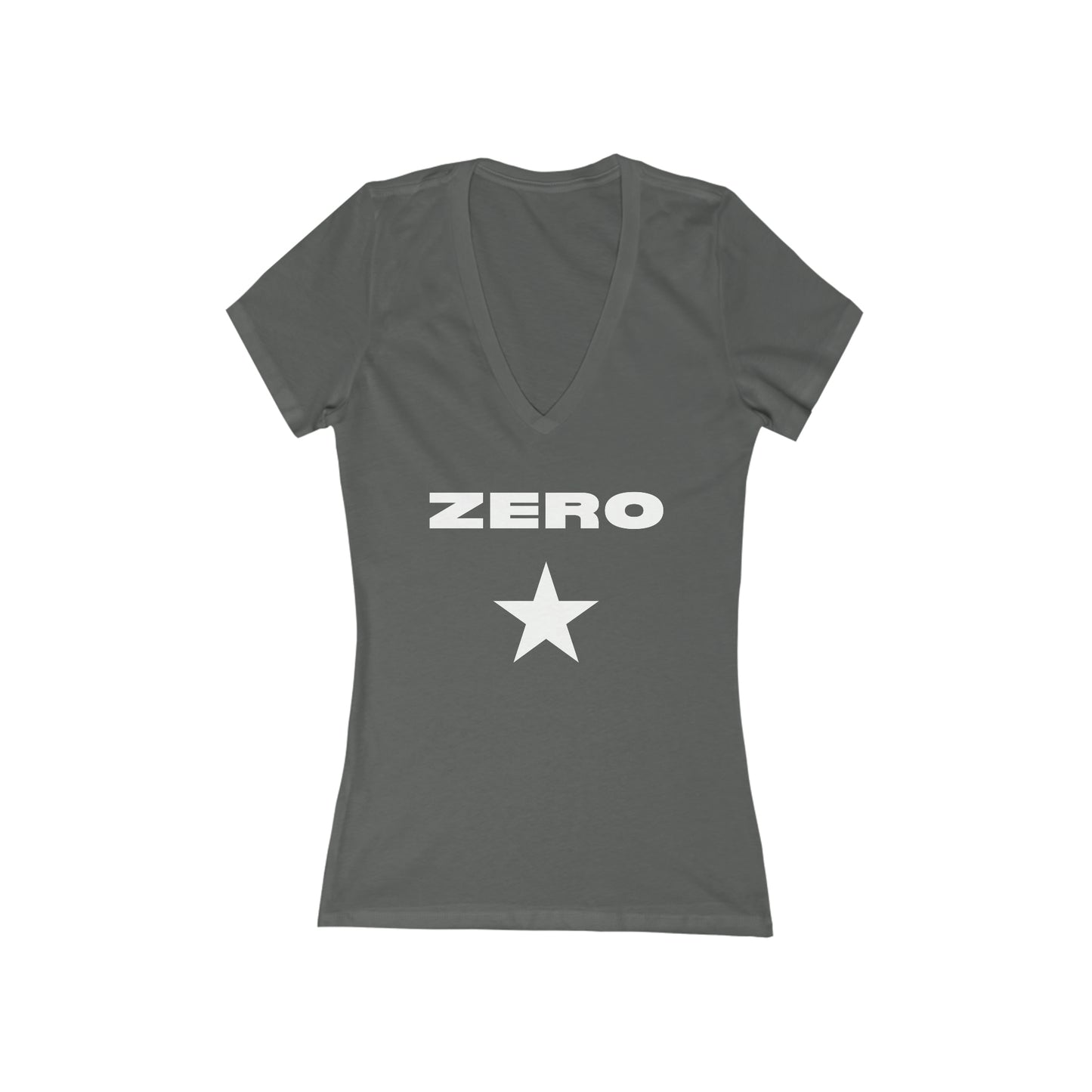 Smashing Zero Star Women's Jersey Short Sleeve Deep V-Neck Tee