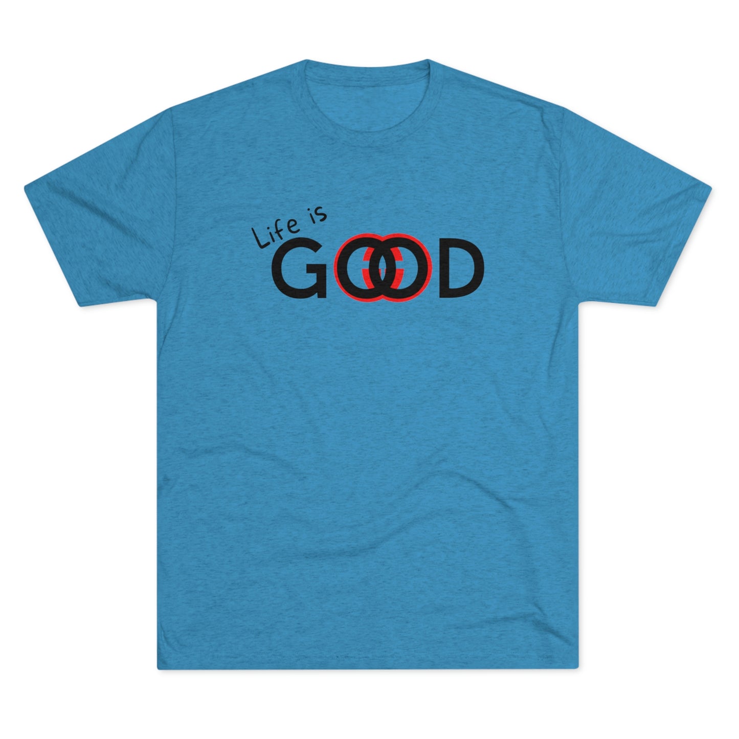 Life is Good Men Shirt Unisex Tri-Blend Crew Tee