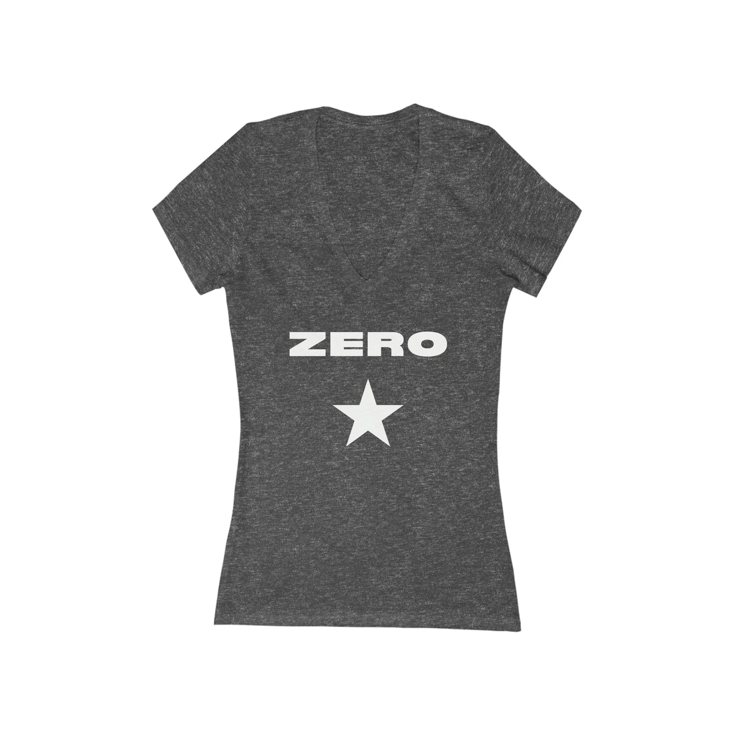 Smashing Zero Star Women's Jersey Short Sleeve Deep V-Neck Tee