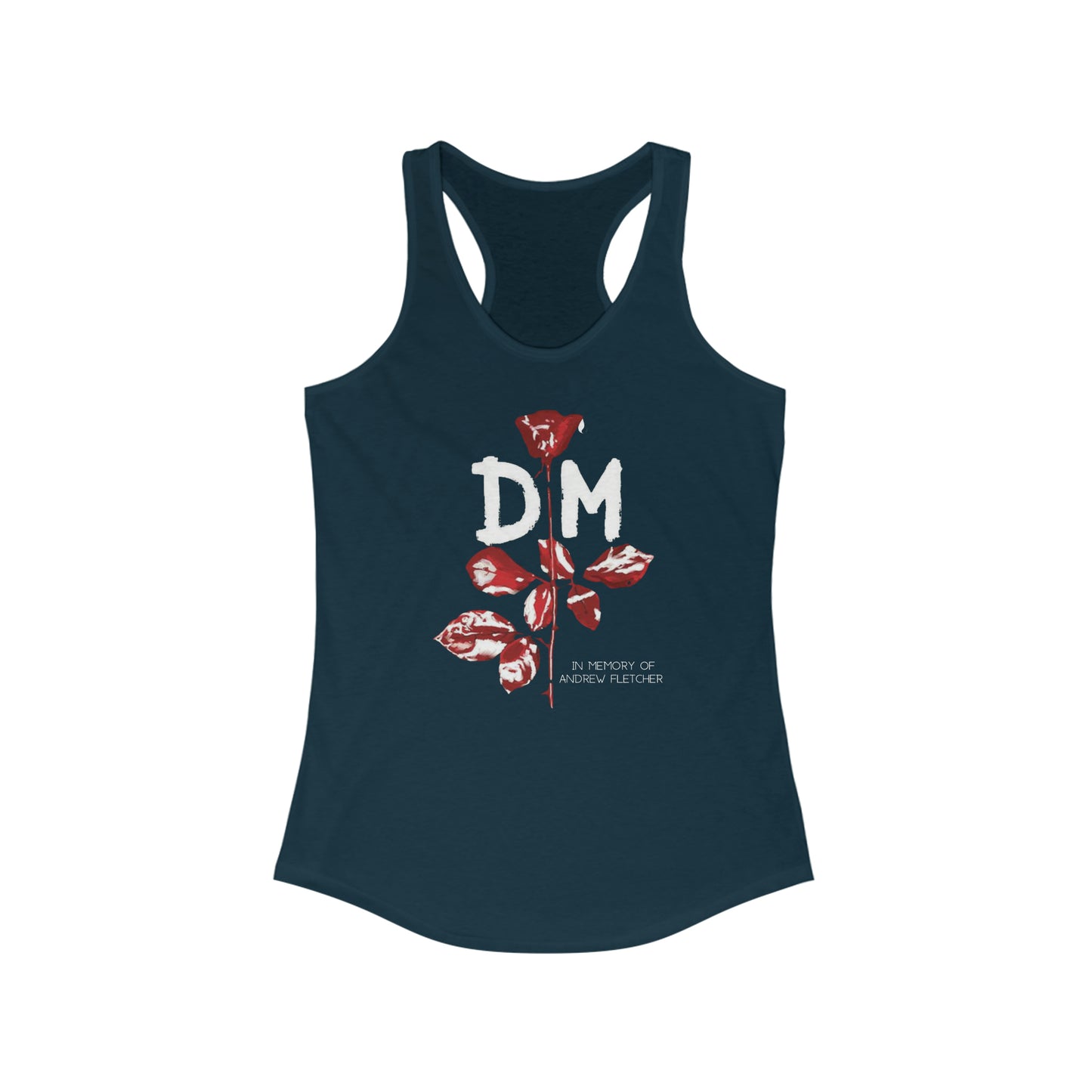 DM Crying Rose Memory Fletcher Women's Ideal Racerback Tank