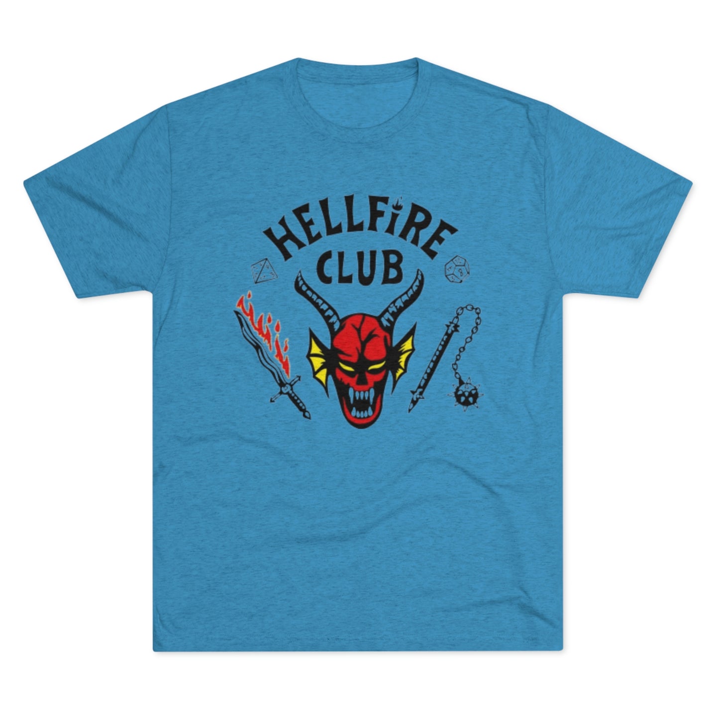 Hell Club Stranger Things Unisex Tri-Blend Crew Tee