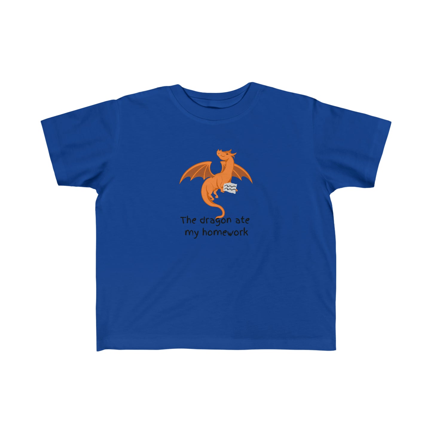 The Dragon Ate My Homework Kid's Fine Jersey Tee Shirt