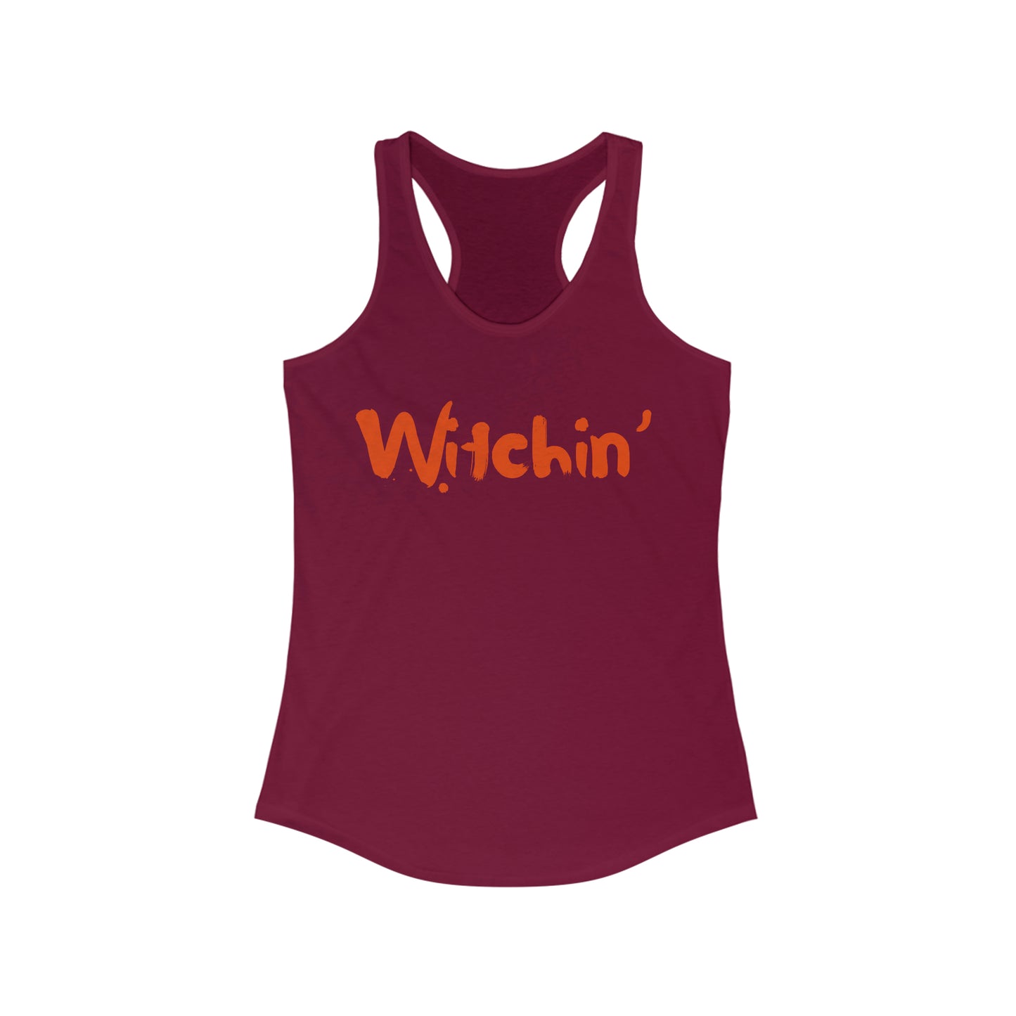 Witchin Halloween Witch Women's Ideal Racerback Tank