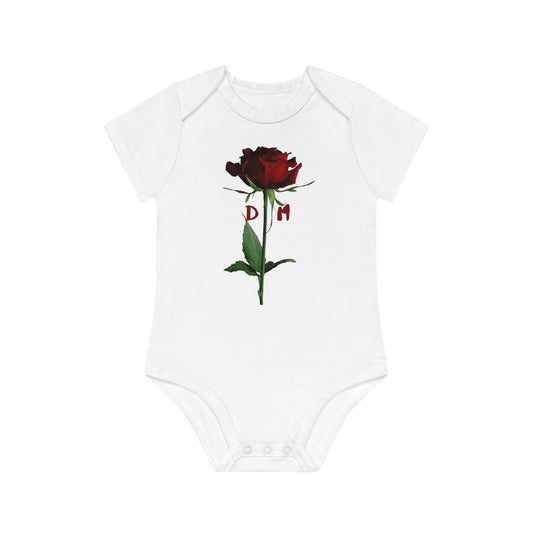 Baby Organic Depeche DM Rose Short Sleeve Bodysuit