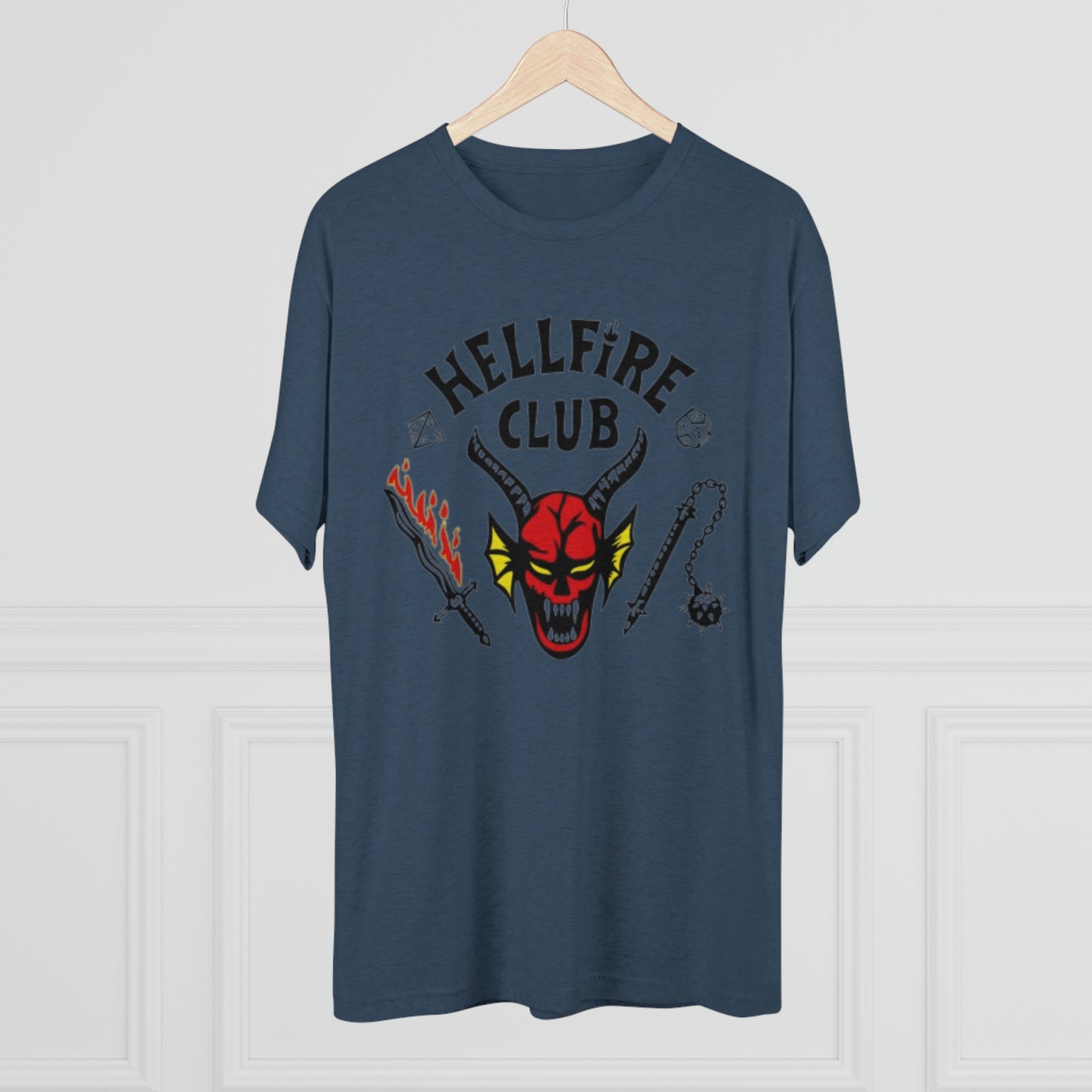 Hell Club Stranger Things Unisex Tri-Blend Crew Tee