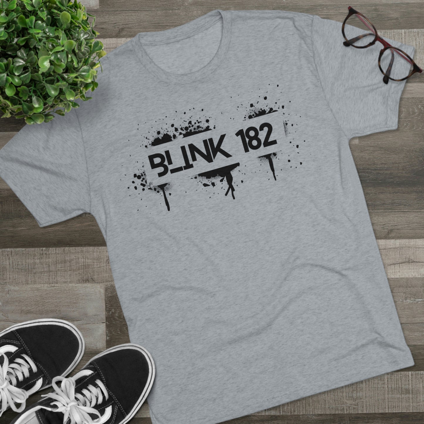 Blink Stencil Shirt Unisex Tri-Blend Crew Tee