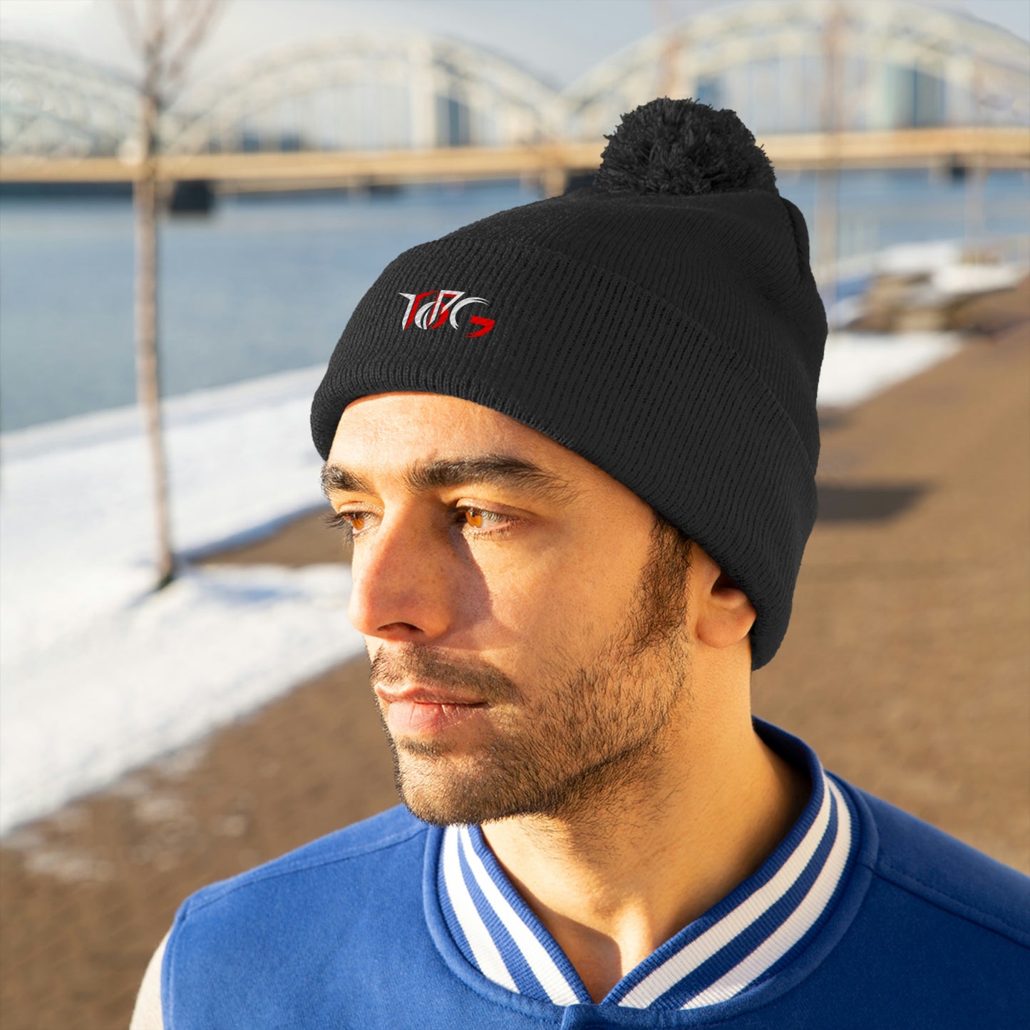 Top G Unisex Pom Pom Beanie