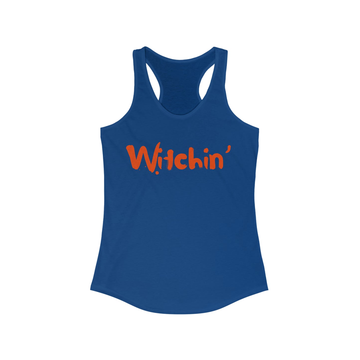 Witchin Halloween Witch Women's Ideal Racerback Tank