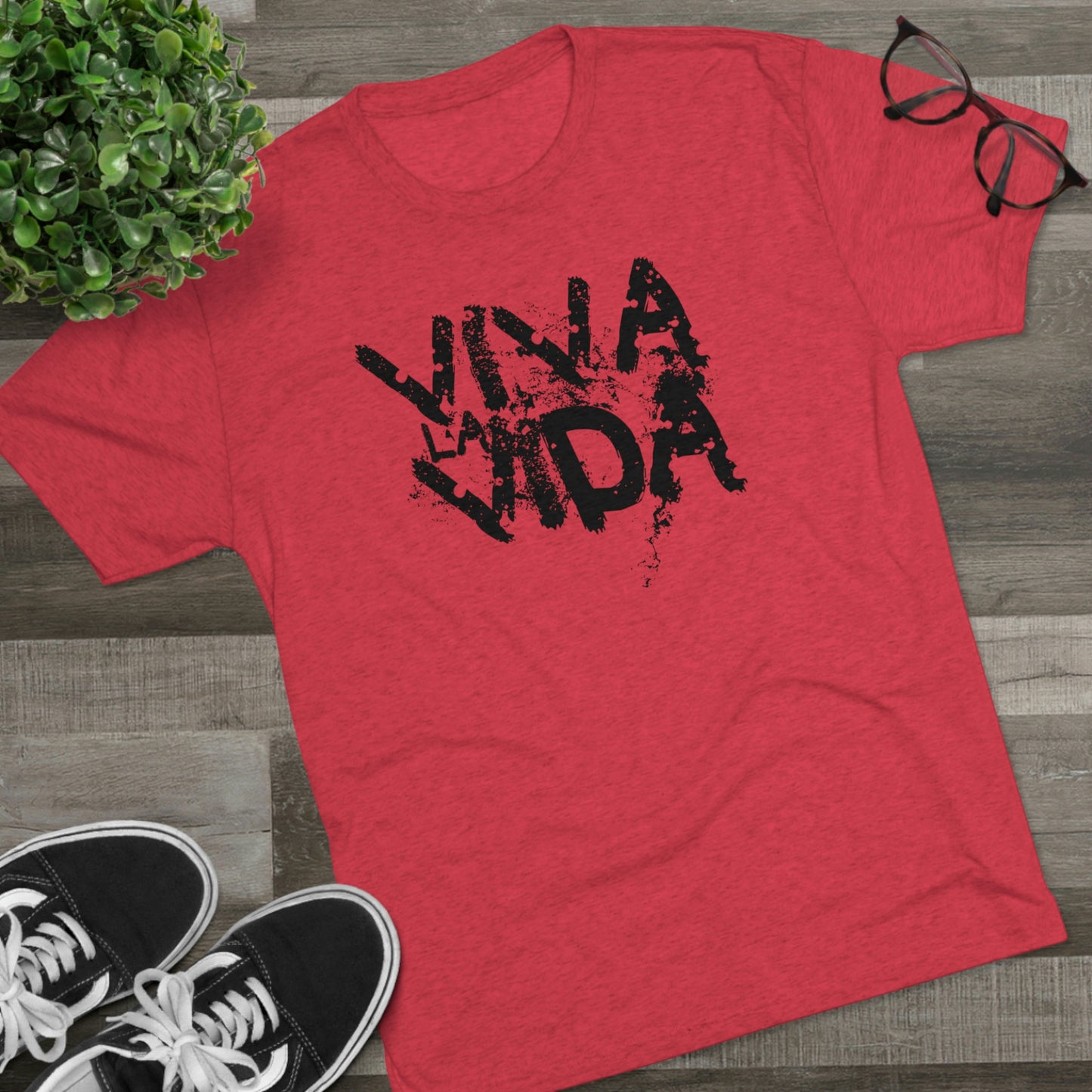 Viva La Vida Rock Unisex Tri-Blend Crew Tee