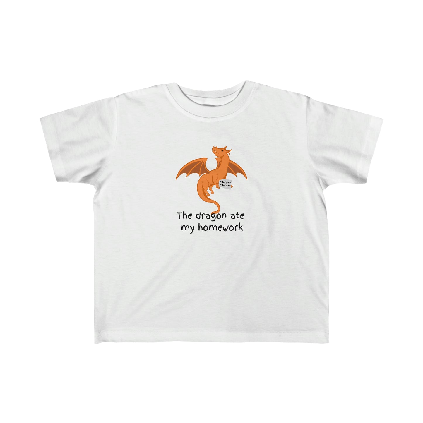 The Dragon Ate My Homework Kid's Fine Jersey Tee Shirt