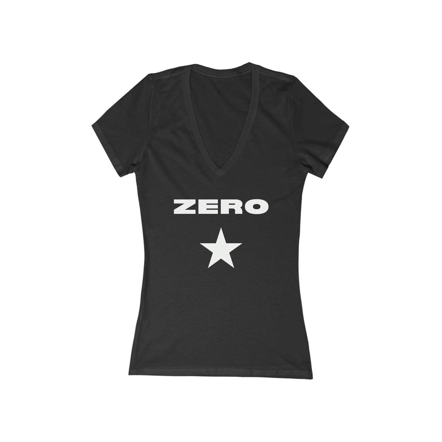 Smashing Zero Star Women's Jersey Short Sleeve Deep V-Neck Tee