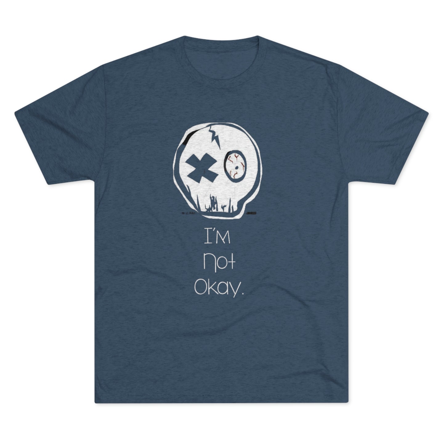 I’m Not Okay MCR  Unisex Tri-Blend Crew Tee