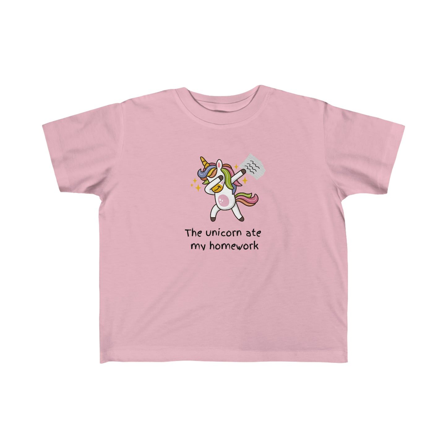 The Unicorn Ate My Homework Kid's Fine Jersey Tee Shirt